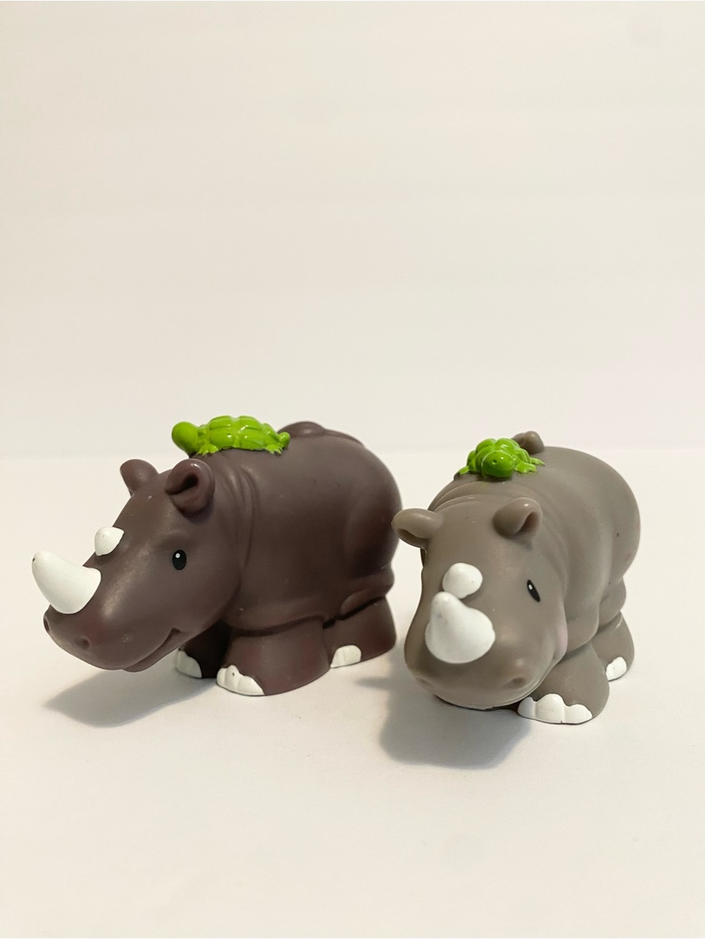 Little People Rhino Animal Turtle Back Noah’s Ark Fisher Price Toy Lot